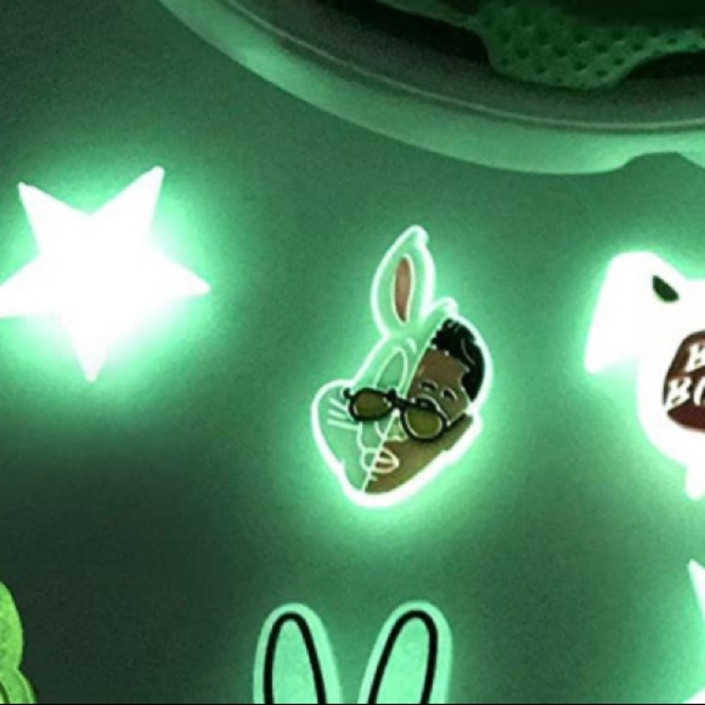 Bad Bunny Glow in the Dark Croc shoe charm 🐰 - Picture 2 of 2